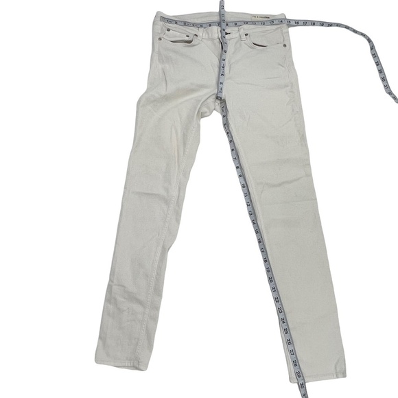 rag & bone Bright White Skinny Jeans Size 31 Women's - Picture 5 of 8